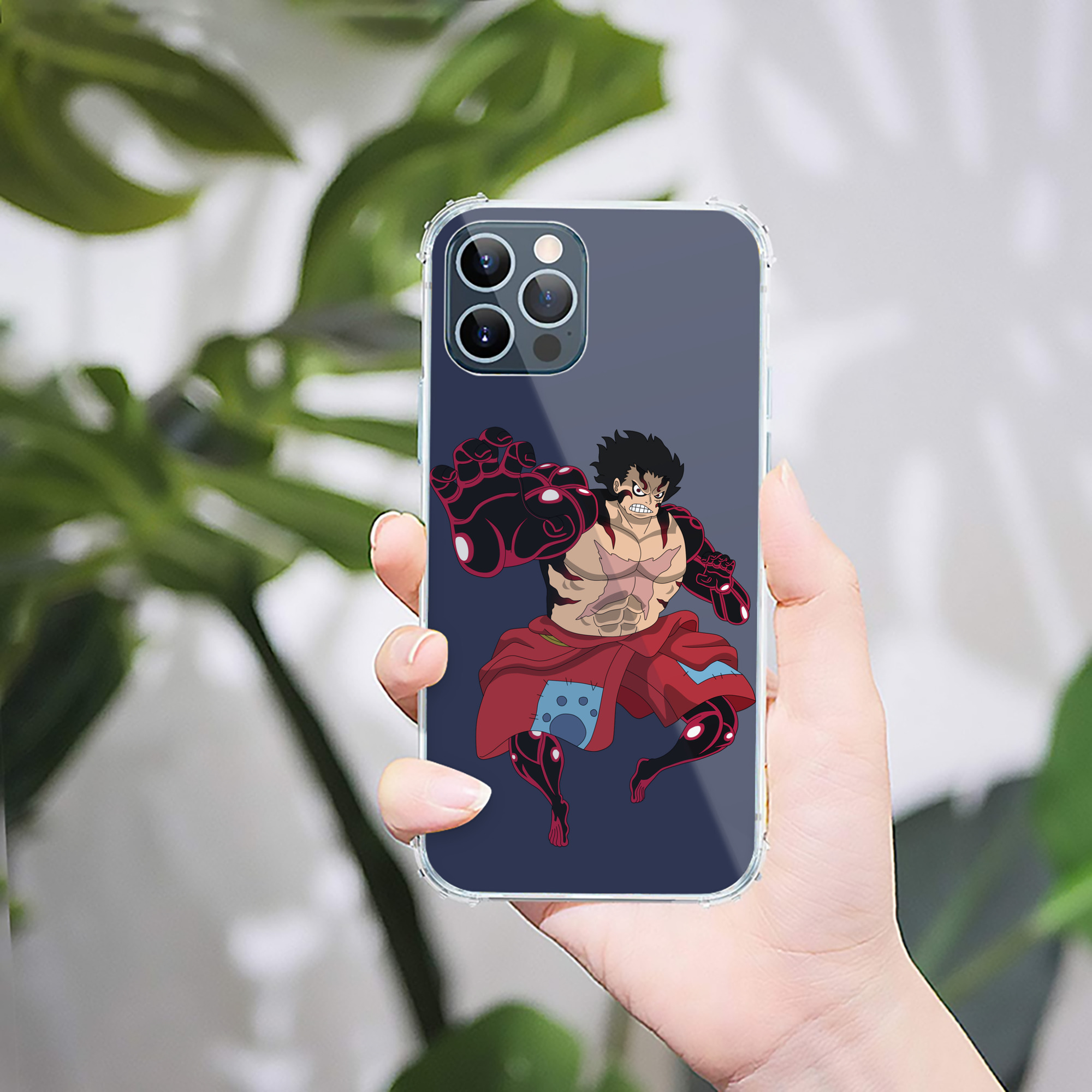 （画像用） ワンピース モンキー・D・ルフィ ONE PIECE Monkey D. Luffy 【iPhone 12シリーズ対応】透明スマホケース（クリアソフトケース）